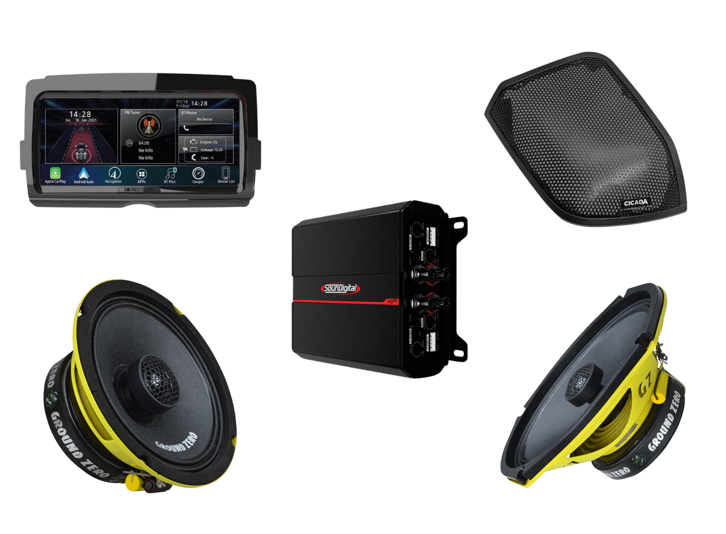 Motorcycle Audio Parts at Road Rage BikeWorks